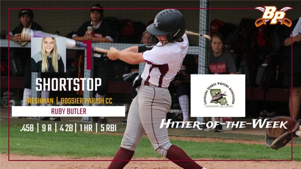 Ruby Butler earns LSWA Hitter-of-the-Week honors